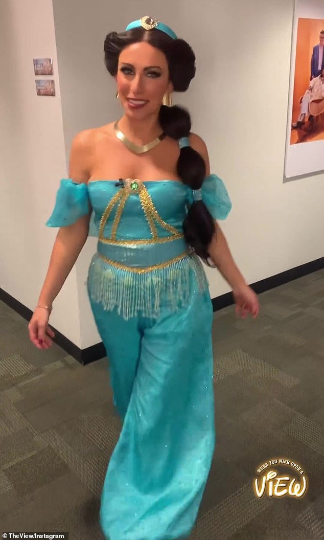 Princess!  Alyssa, 34, channeled Jasmine from the movie Aladdin