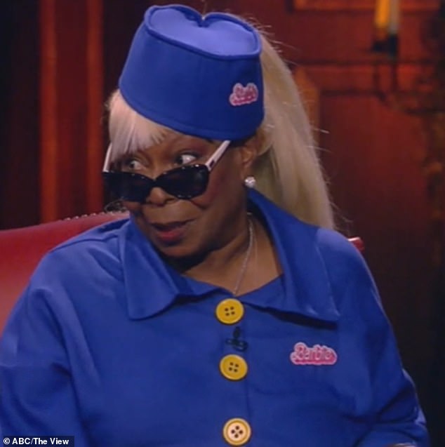 Whoopi Goldberg, 67, dressed as guide Barbie for Tuesday's Halloween episode of The View