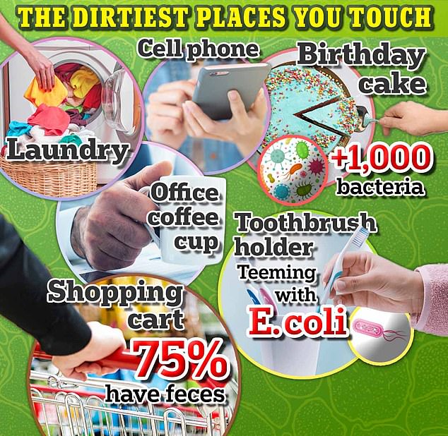 The dirtiest places you TOUCH every day may surprise you