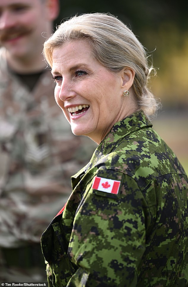 The royal was all smiles as she visited the Lake Street Armory military barracks in St. Catharines