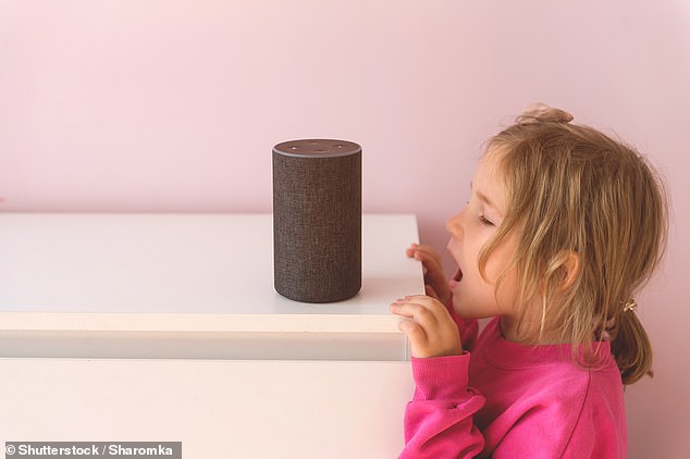 Parents warned about privacy concerns on young people's devices like the Echo Dot smart speaker and Fire tablet (file photo)