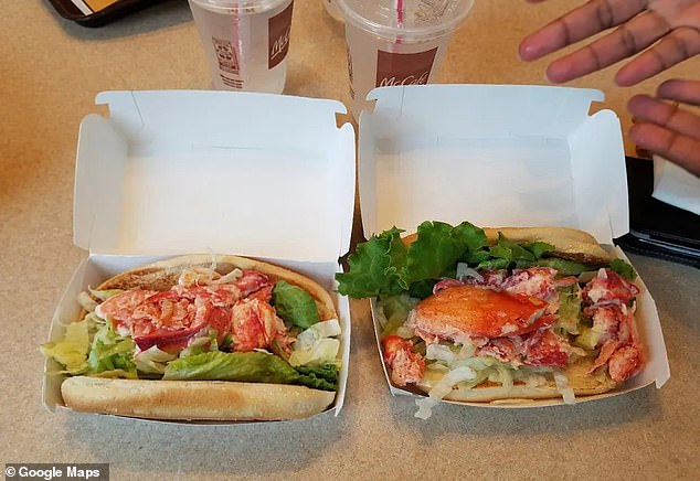 McDonald's lobster roll is a popular order at the location during the summer