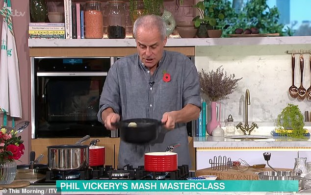 What?  This morning's viewers were less than impressed when Phil Vickey, 62, learned how to make mashed potatoes on Wednesday's show