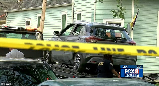 The gray SUV (pictured) was found thirteen blocks from where it was left on the street