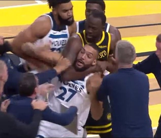 Draymond Green was ejected for deadlocking Rudy Gobert when the Timberwolves faced the Warriors