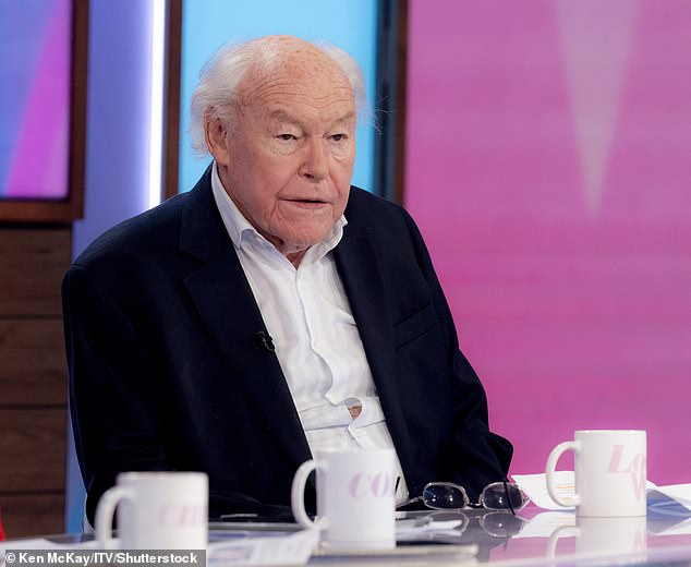 Sweet: Timothy West revealed the surprising secret of the success of his 60-year marriage to Prunella Scales on Loose Women on Tuesday morning