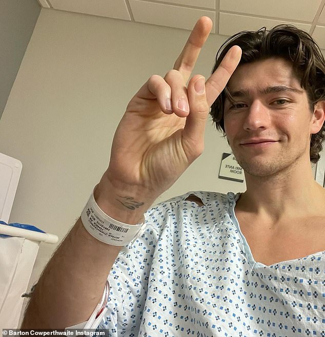 Announcement: Barton Cowperthwaite has announced that he is dealing with a serious medical condition.  “I was diagnosed with at least a stage 2 glioma,” he announced matter-of-factly on Instagram, sharing a photo of himself in a hospital gown