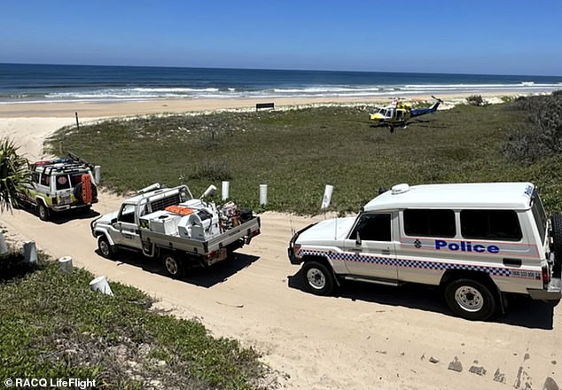 A toddler is fighting for her life after a ute ran over her and pushed her face-first into the sand on K'gari (pictured)