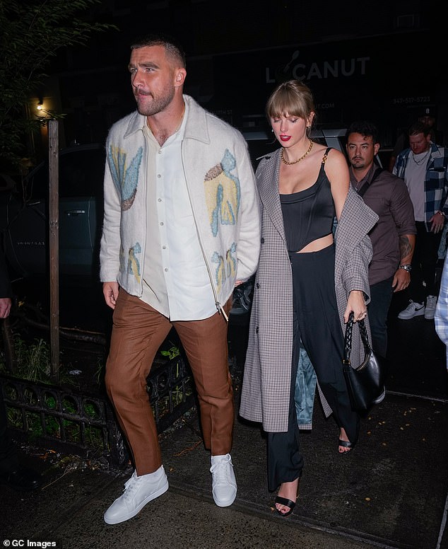 Kelce and Swift started dating in September, with Swift becoming a regular at Chiefs games