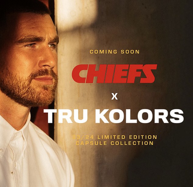 Travis Kelce has teased the upcoming launch of his new Chiefs clothing line