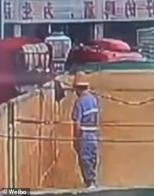 A man who was seen urinating in a barrel at the Tsingtao Beer Factory in Pingdu, China, has been arrested, along with the person who filmed him