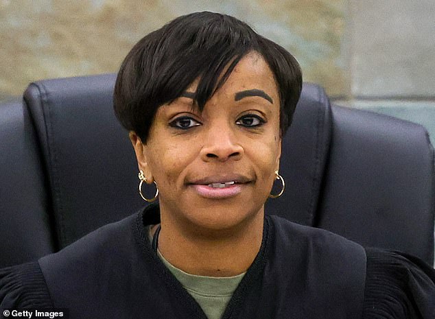 District Court Judge Tierra Jones (pictured) during a hearing at the Regional Justice Center in Las Vegas, Nevada