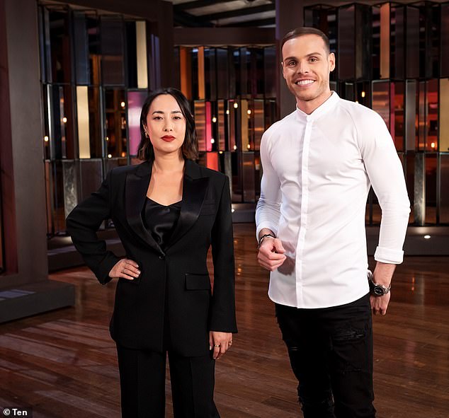 Melissa Leong (left) has moved to the new Chanel Ten series Dessert Masters following her high-profile departure from MasterChef Australia.  She is now a jury member of the sweet series alongside the famous pastry chef Amaury Guichon (right)