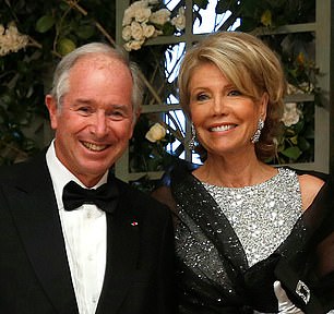 Big hitter: Blackstone boss Stephen Schwarzman and wife Christine