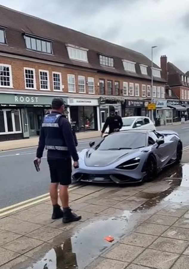 Marcus Rashford narrowly avoided a parking fine in his McLaren last month