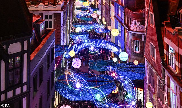 Buzzing: Shaftesbury reported 'high' numbers of customers on the estate, including parts of Carnaby St (pictured), Chinatown and Covent Garden