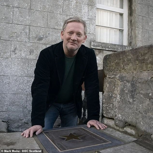 Boosting tourism: Douglas Henshall unveiled a plaque in his name in November 2022 as a thank you from Shetland for the success of the hit BBC TV series and the boost it has given tourism to the islands