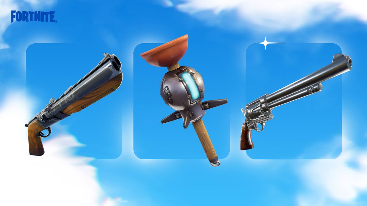 Fortnite OG Season 6 Unvaulted Weapons