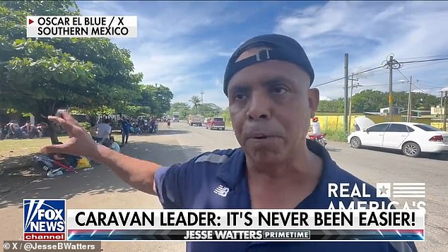 Irineo Mujica, a US citizen who describes himself as a human rights defender and is accompanying the migrant caravan, said the Biden administration was being played by Latin American leaders