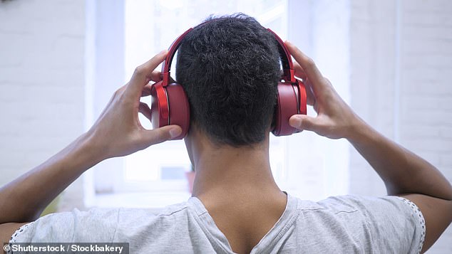 The researchers found that the study participants who listened to their favorite music felt the least pain – and the reduction was the equivalent of taking a powerful over-the-counter painkiller (Stock Image)