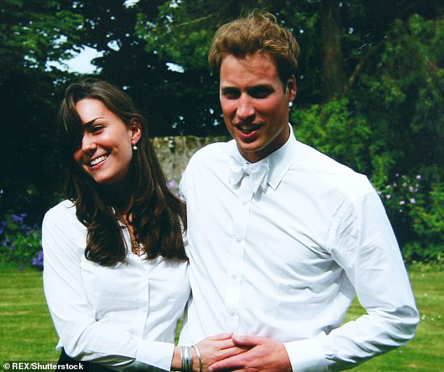 William and Kate met in St Andrews in 2001 and their romance is said to have blossomed after he saw her modeling a see-through dress at a student fashion show.