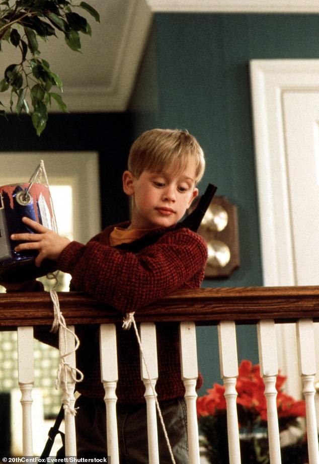 With Home Alone streaming on Disney+ this holiday season, it's time to see what the cast of the holiday classic is up to next.  Pictured: Macaulay Culkin as Kevin in the 1990 classic film