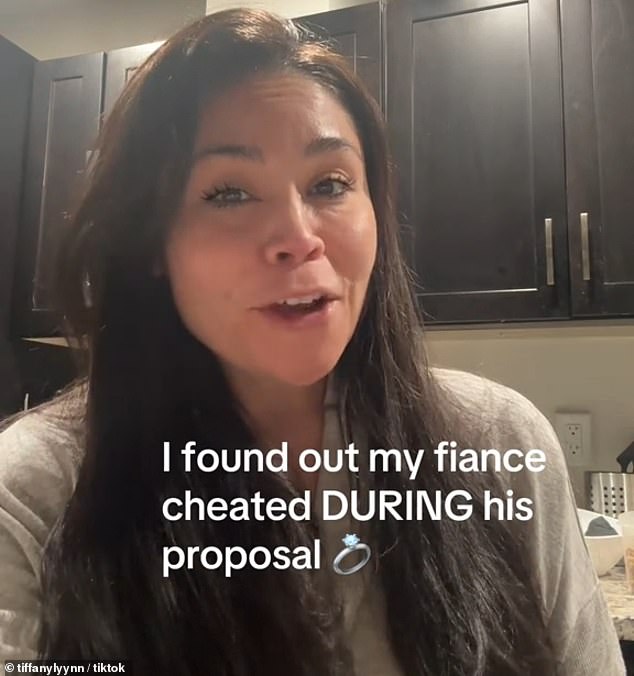 Tiffany Maldonado, 42, shared the shocking way she found out her boyfriend of two years had been cheating on her and made the discovery while he was proposing to her