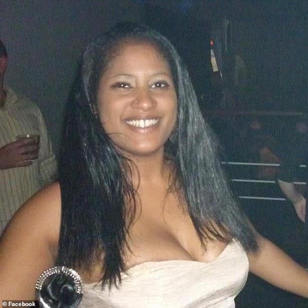 Shakira Spencer, 35, (pictured) was scalded with boiling hot water and burned with a lit aerosol can, a court has heard