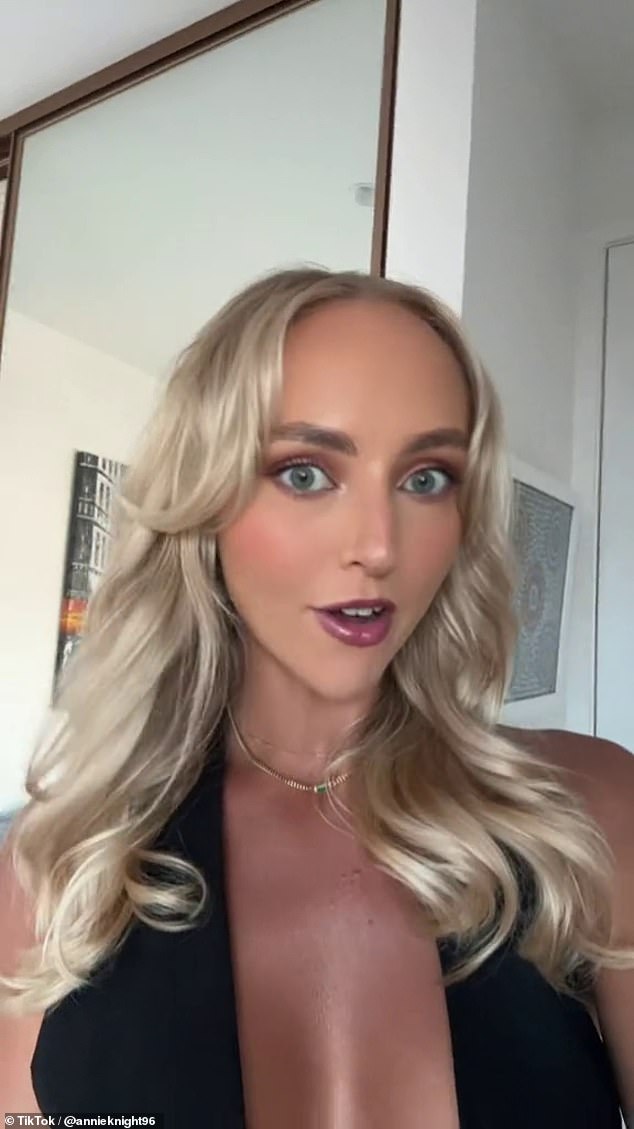 'Australia's most sexually active woman' Annie Knight (pictured) has launched an extraordinary tirade against a man she met online after he expected her to foot the bill at their dinner party