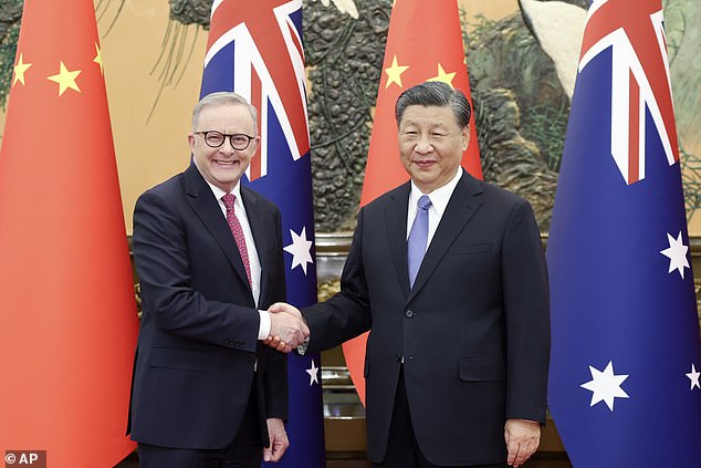 Chinese President Xi Jinping has told an Australian delegation that he is "heart-warming to see" that the relationship between the two countries is on the right track.