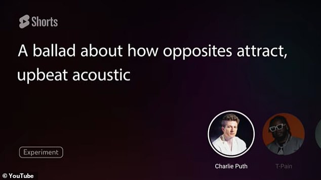 Users need to write a prompt asking for the music style and lyrical content before selecting an artist to hear the song in their voice 