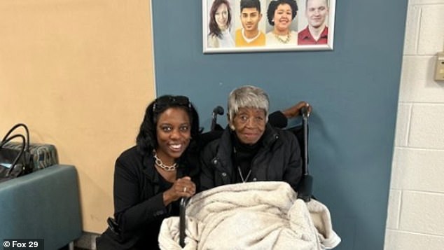 Simpkins moved from Brooklyn, New York, to Virginia at the age of 96 to live with her granddaughter Halimah Shepherd-Crawford, who now attends the same community college.