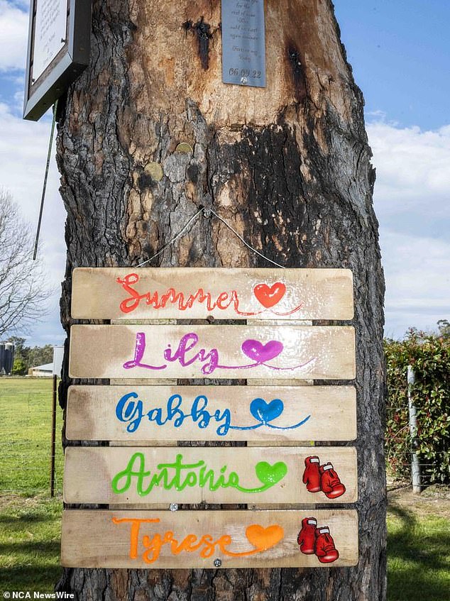 Edwards told the court: 'I am so sorry for the pain and loss I have caused to all the families' (photo, a memorial left at the scene of the crash)