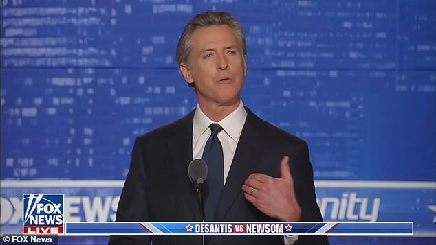 Newsom joked to DeSantis with, “There are profound differences tonight, and I look forward to joining the conversation.”  But there is one thing we have in common: neither of us will be nominated for our party in 2024.”