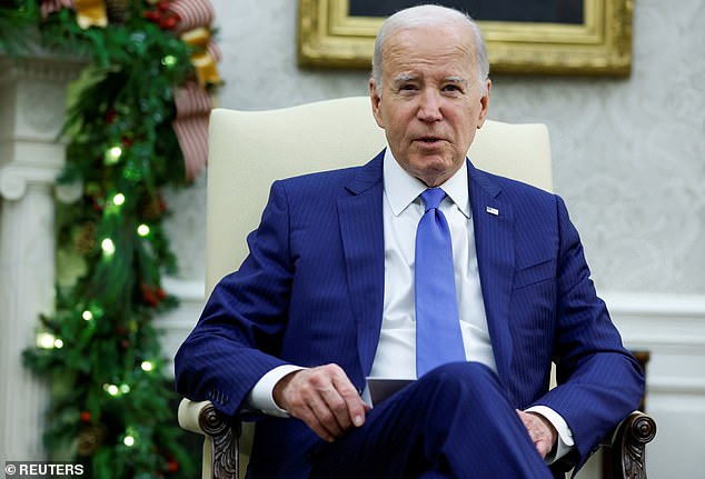 Joe Biden, seen in the Oval Office on Thursday, faces intense criticism for not doing enough to rein in Israel