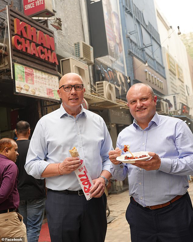 Coalition MP Jason Wood (pictured right) was also traveling with Mr Dutton