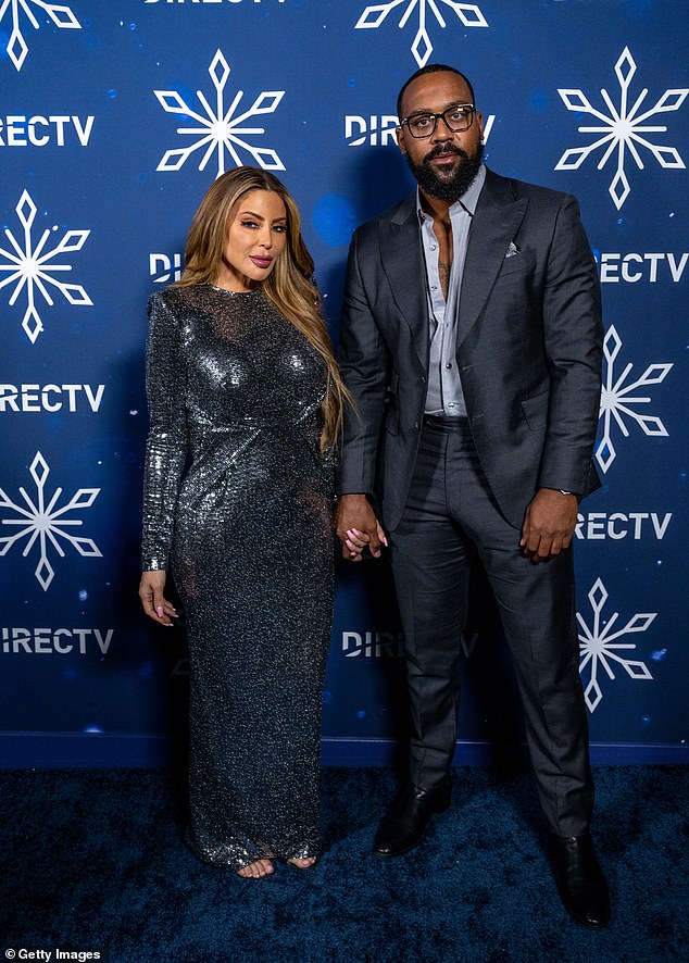 The one-time couple attended a DIRECTV holiday party at a private home in November