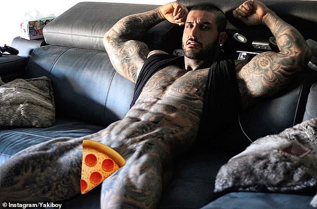 The influencer with 361,000 Instagram followers is known for his provocative 'pizza' selfies