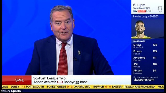 Stelling stepped down as presenter of Sky Sports' Soccer on Saturday in May after almost 30 years in the role