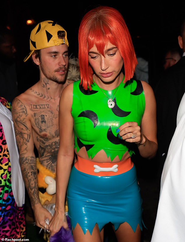 Their outing comes after the pair ditched their individual styles for one evening.  For Halloween, the couple dressed up as beloved Flintstone characters Pebbles and Bamm-Bamm