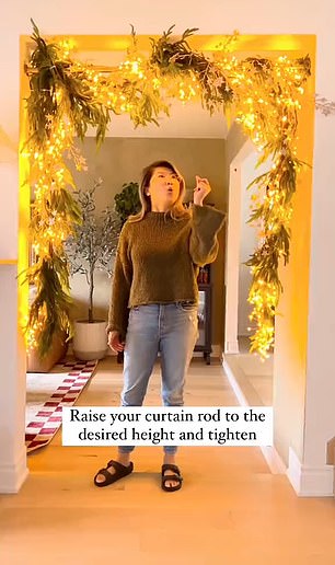 An interior designer shared a tip for hanging Christmas garlands without ruining your walls with tape or nails