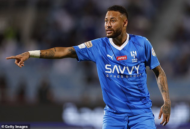 Neymar has played just five games for Al-Hilal since joining the club