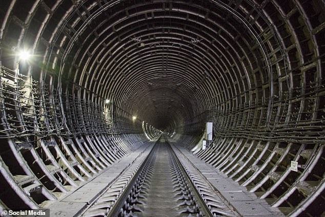 Russia's Investigative Committee said in a statement that a fuel train caught fire in the Severomuysky Tunnel on Wednesday evening and there were no casualties.