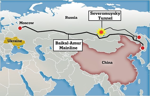 1701465625 757 Bomb blitz attack obliterates Russias longest railway tunnel severing key