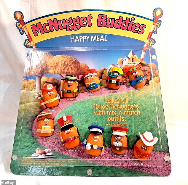 First released in the 1980s, the McNugget Buddies, like the upcoming toys, wear mix-and-match outfits and have different names and personalities.
