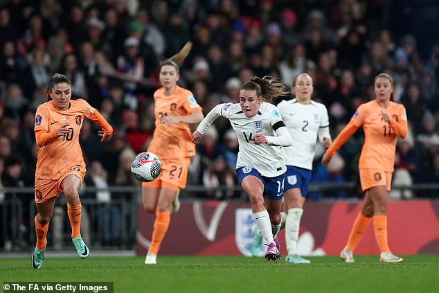 The turnaround was completed by substitute Ella Toone.  The forward has now scored three goals at Wembley – it is a special place for her and her country