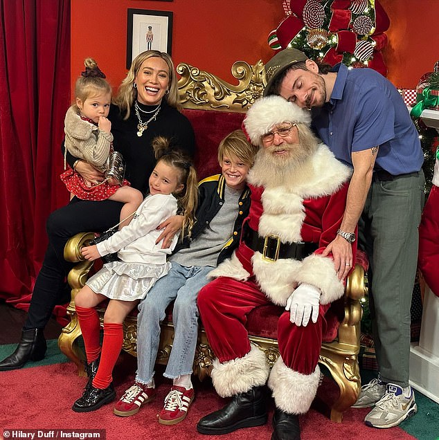 Earlier this week, the couple took their children to see Santa at The Grove in Los Angeles