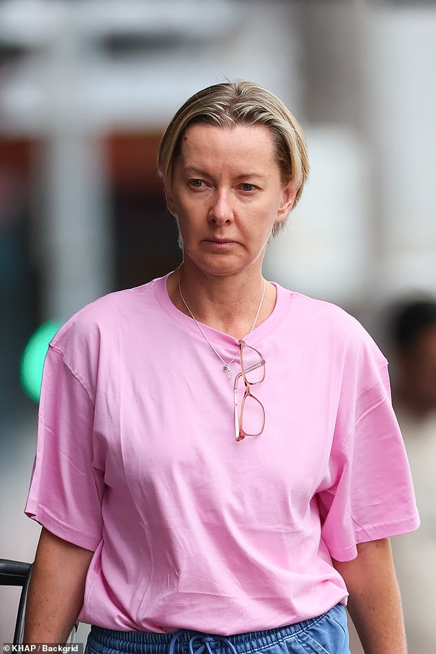 The popular 50-year-old broadcaster looked dejected as she went for a walk alone in her local town