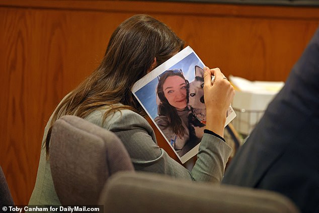 Spejcher, a self-described “dog lover,” was seen sobbing as she held a photo of the dog she brutally stabbed while she reportedly suffered a psychotic episode during her trial last month