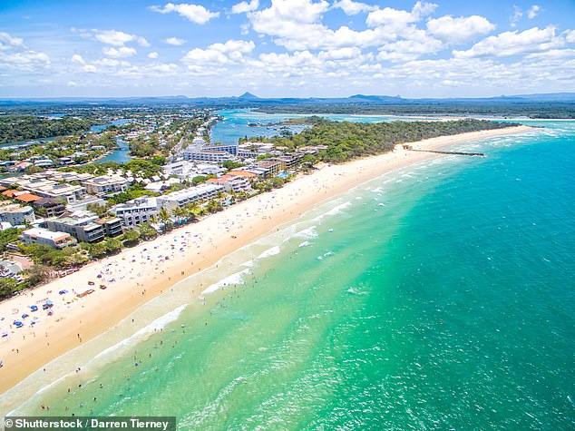 The airline said about 1,100 customers have been offered flights to Queensland's Sunshine Coast (pictured) instead